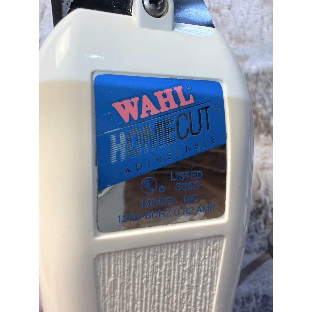 Wahl HomeCut‎ Adjustable Hair Clippers Model MC White Black Corded Mens Grooming
